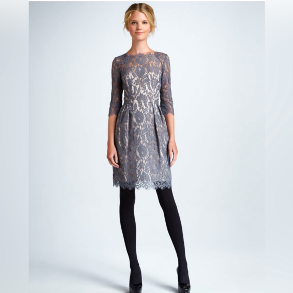 Milly Stella Lace dress, grey size 12